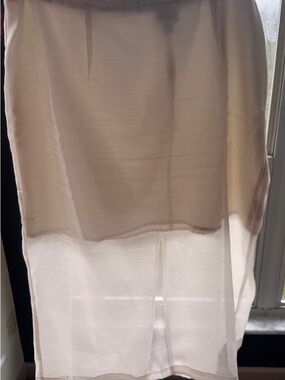“A New Day” Ivory Multi Layer Skirt with Slit | Size 12